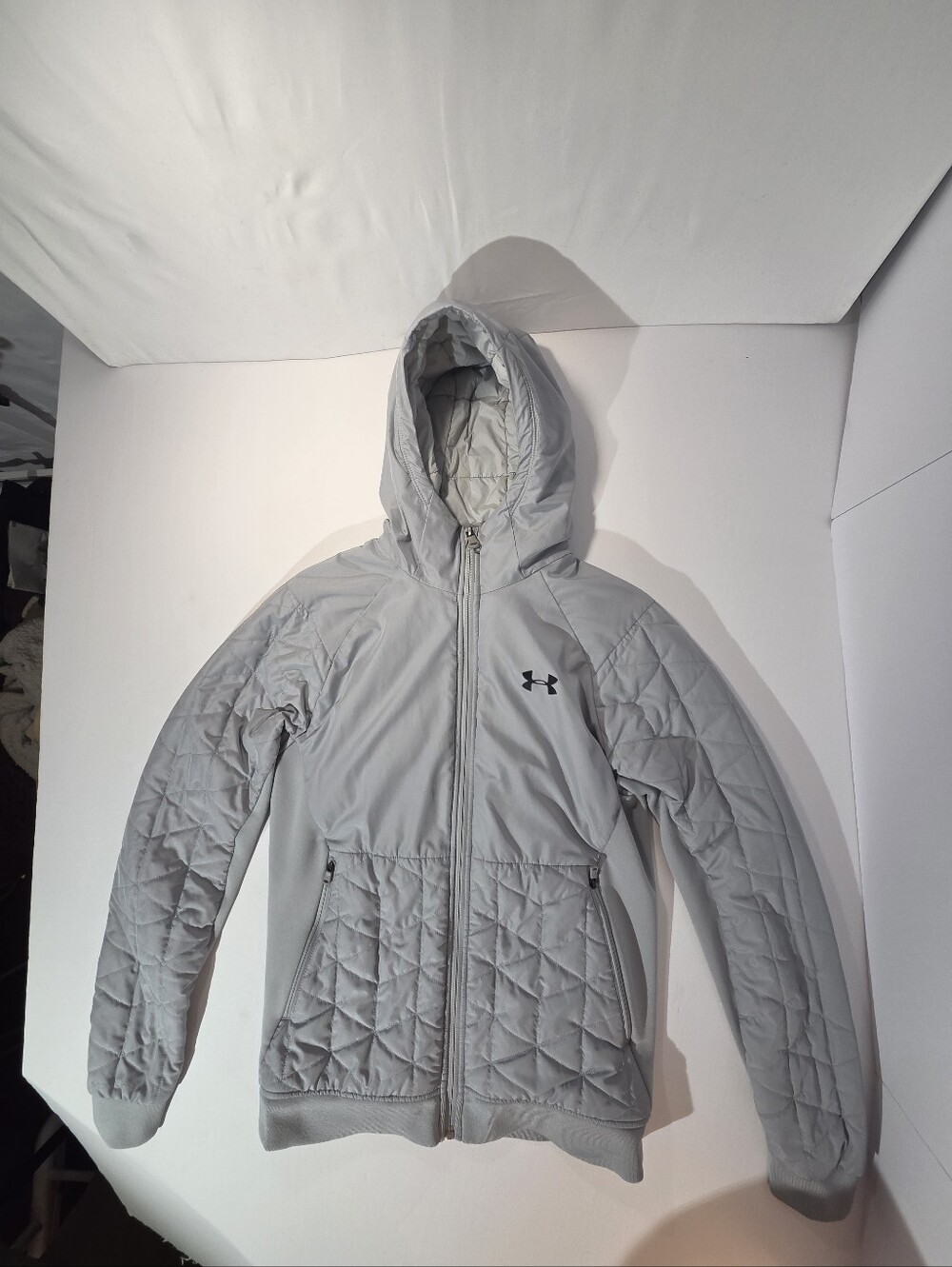 Under Armour ColdGear Reactor Hybrid Jacket Grey Men's Small